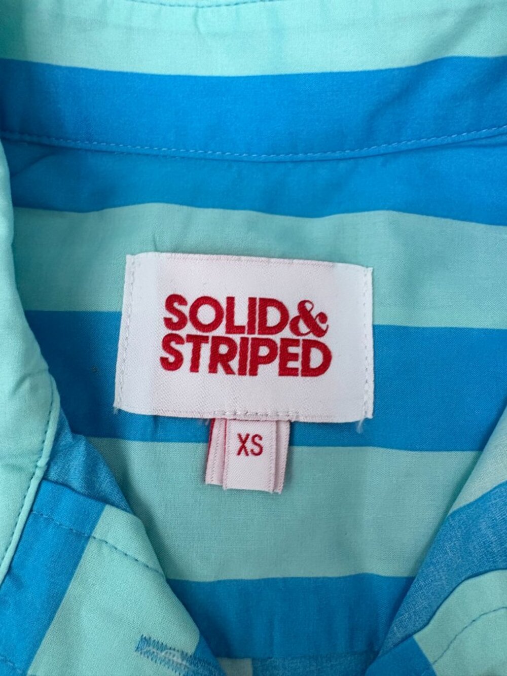 Solid & Striped LEXY BOXER Shorts & ARLETTE Shirt in Oxford Stripe sz: XS NWOT - Picture 6 of 13